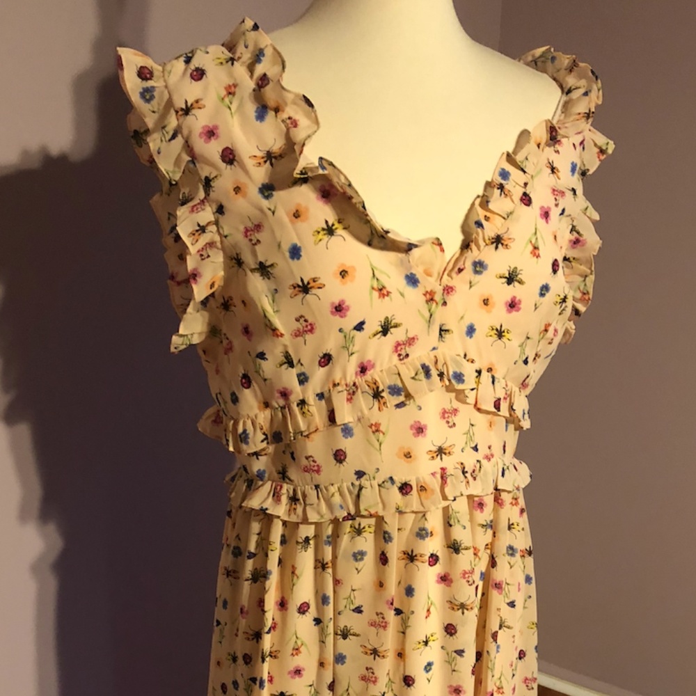 Betsey Johnson Bug Print Dress Size 12 - NWT